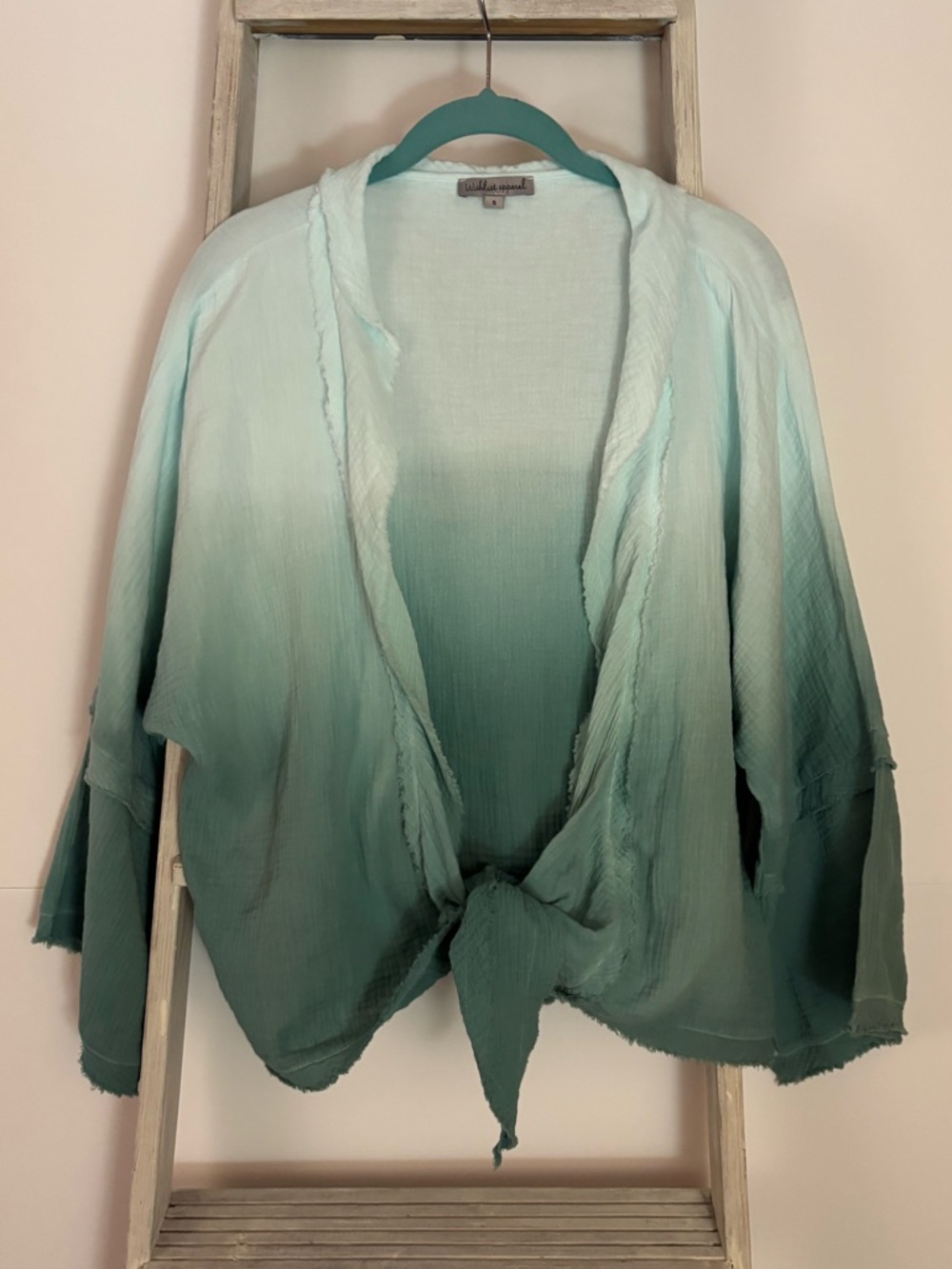 Wishlist womens small gauzy/kimono cardigan, bohemian, costal grandma, vacation